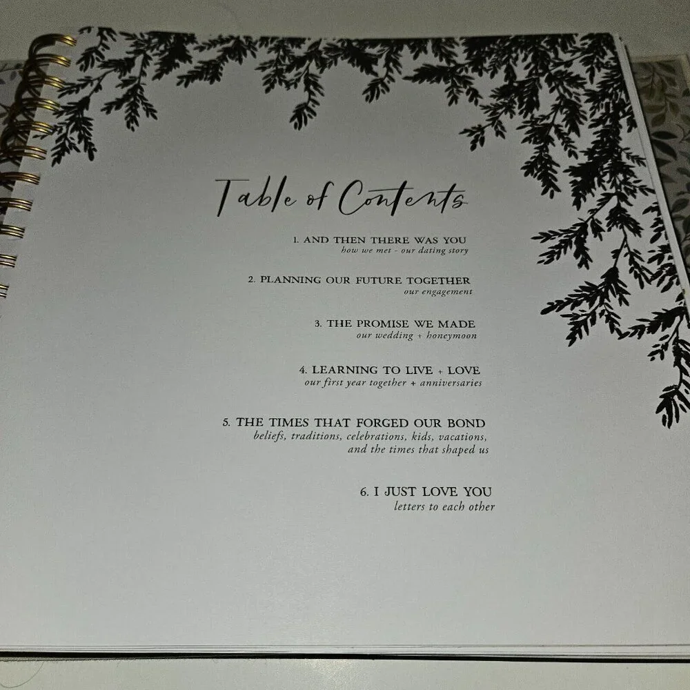 As We Grow Modern Memory Book Married Couples Wedding Shower Album NEVER USED